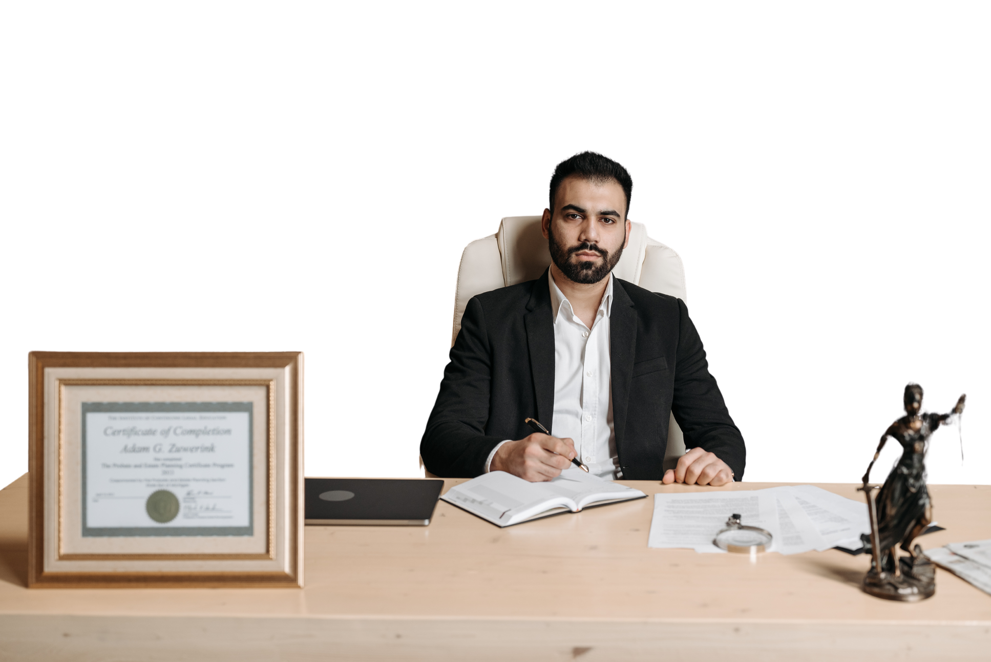 Professional Male Lawyer in Black Blazer